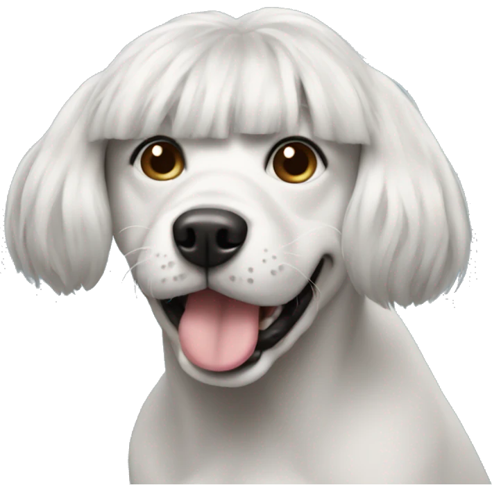 Dog with wigs emoji