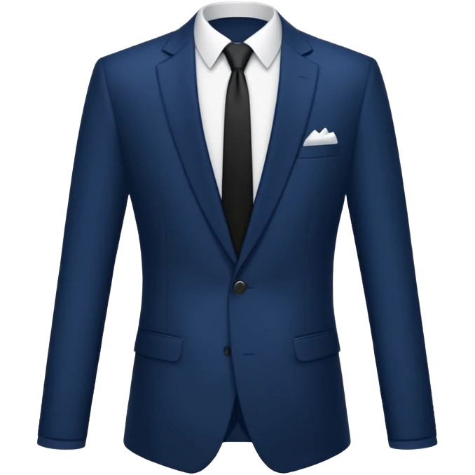 plain isolated dark blue suits emoji