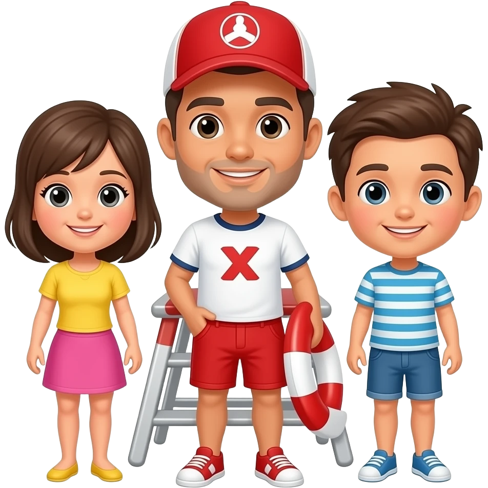 people with holding lifeguard emoji