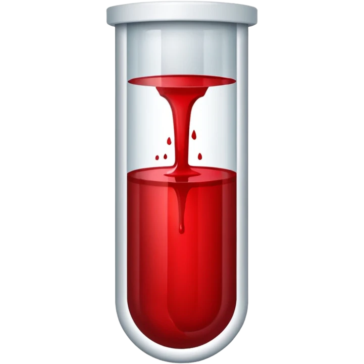 tubo de sangue quase vazio emoji