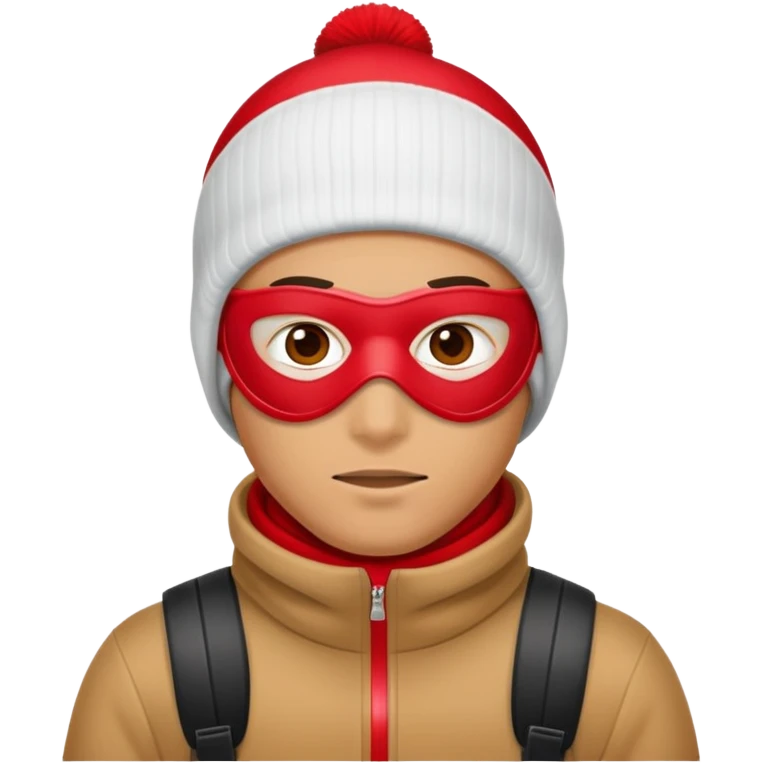 robber in a red ski mask emoji