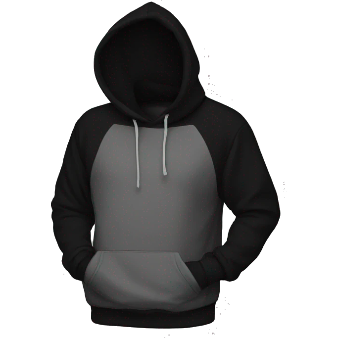 Hoodie black emoji