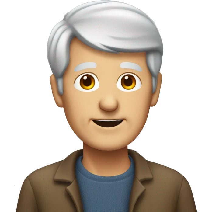 gray-haired pensioner emoji