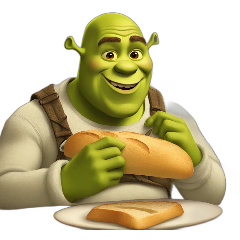 Shrek eat bread emoji