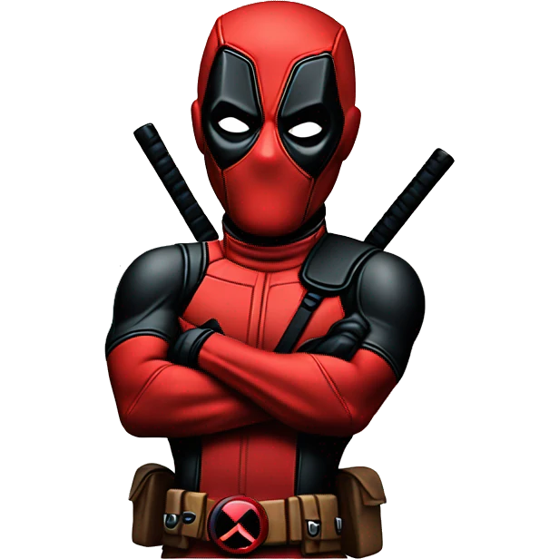 deadpool posing funny emoji
