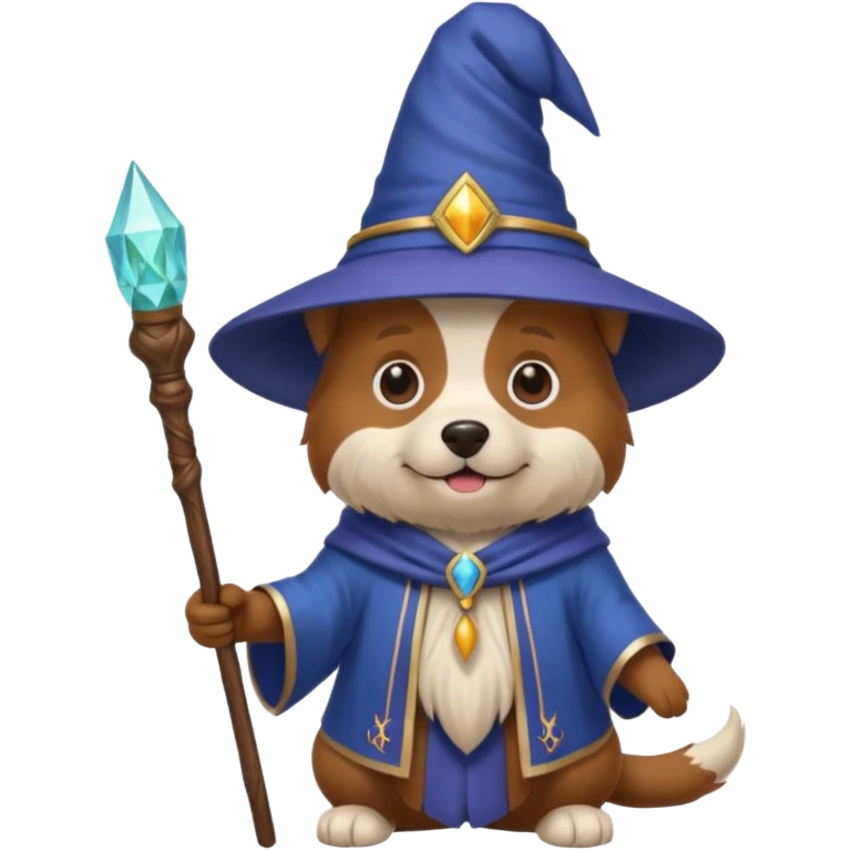 Dog wizard emoji