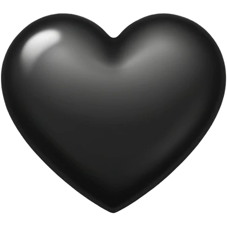 Black heart with fair emoji