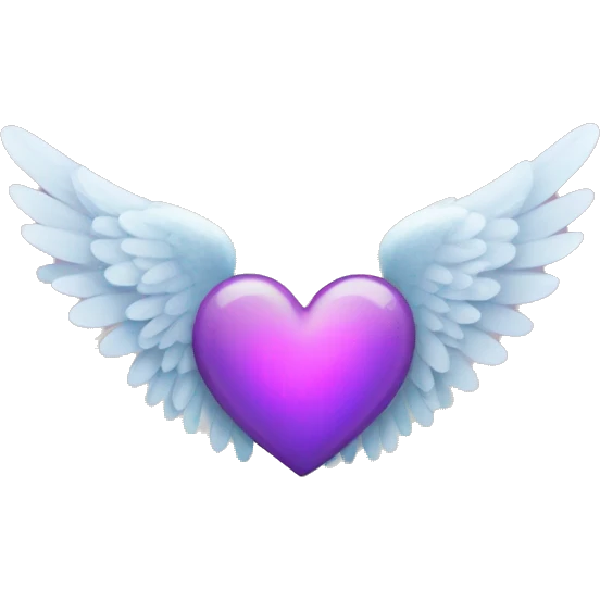 Healing heart with wings emoji