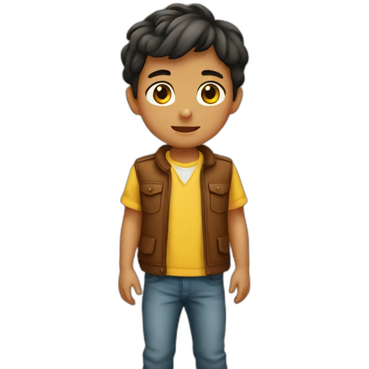 Niño genio emoji