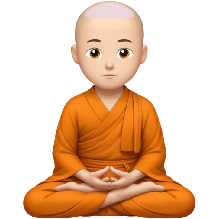 monk meditating emoji