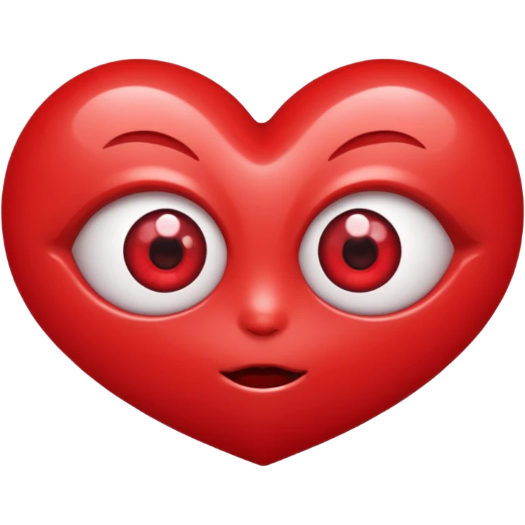 A kids Eyes popping out shaped like hearts  emoji
