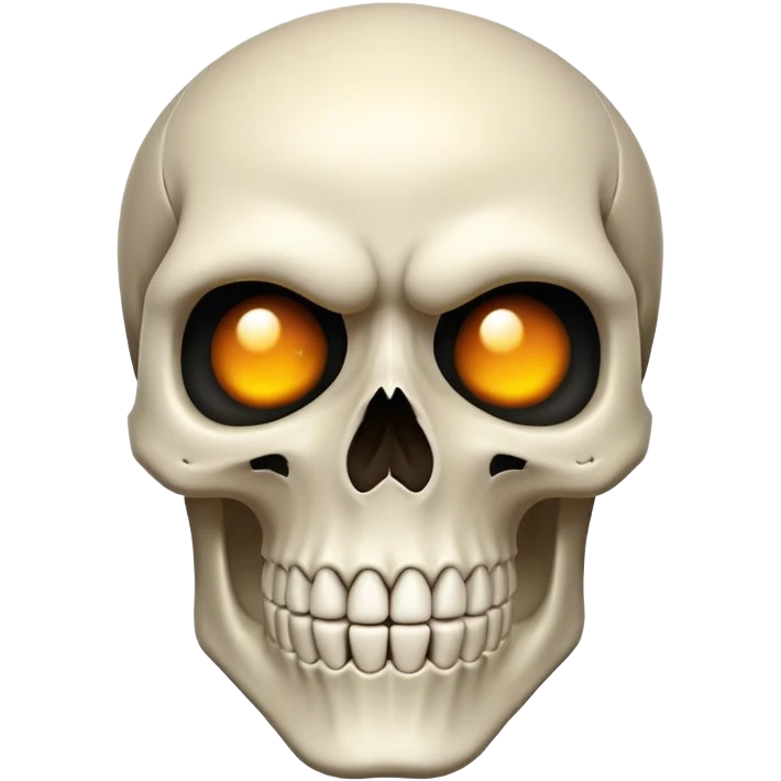 Skull face look impressed emoji
