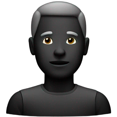 exactly the same as this one but black emoji