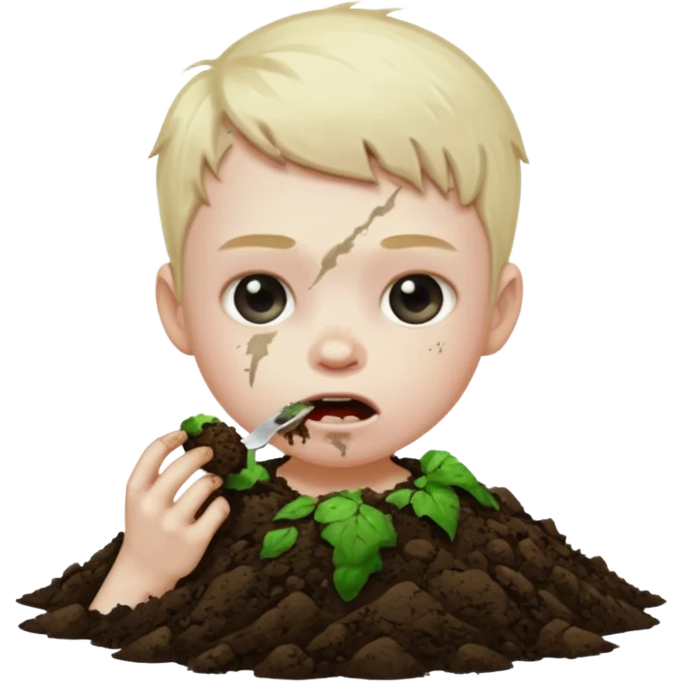 Make the 67 kid scary eating the earth emoji