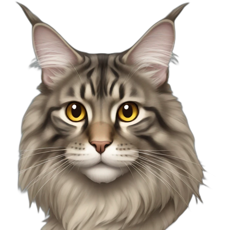 Mean Maine coon emoji