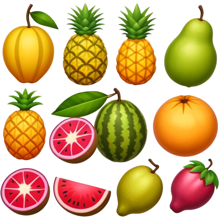 Tropical fruits emoji