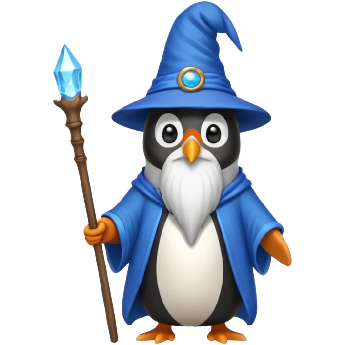 Penguin Wizard emoji