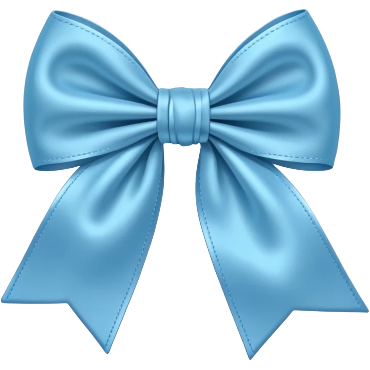 Light blue colour bow emoji