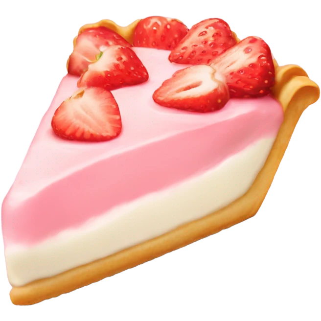 light pink strawberry tart emoji