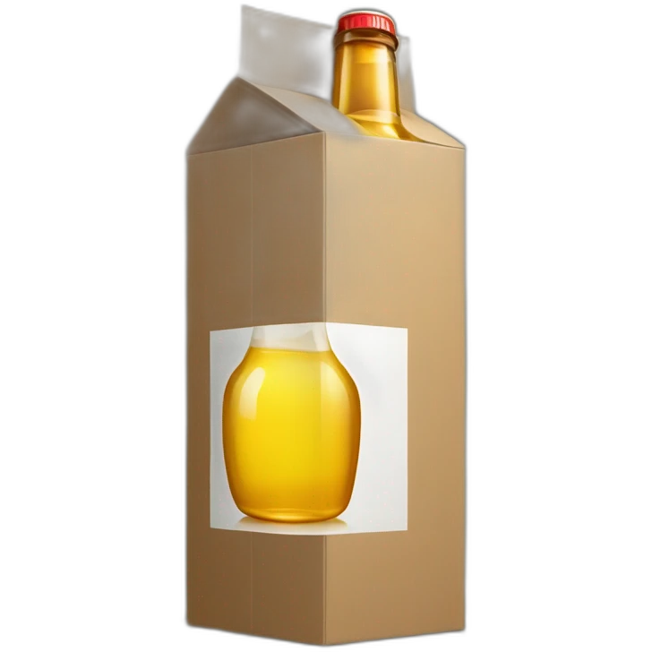 bottle of alcoholinside the box emoji