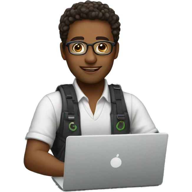 beautiful developer with laptop emoji