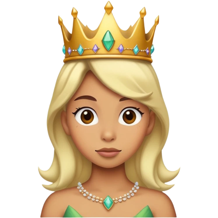 Dinosaur princess emoji