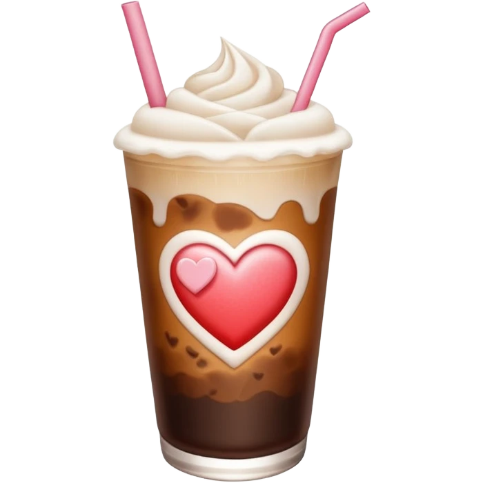 valentines themed iced americano emoji