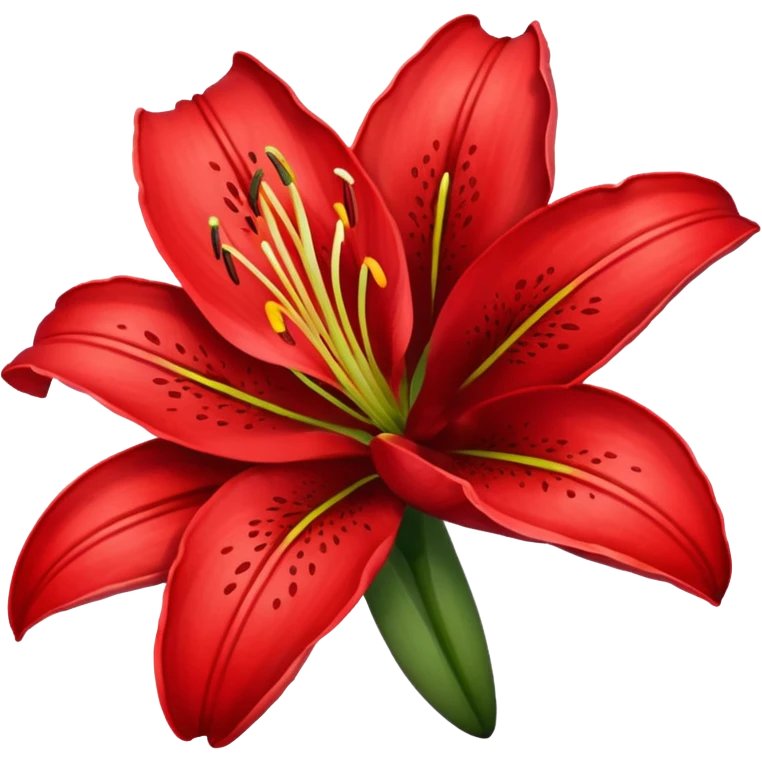 red lily emoji