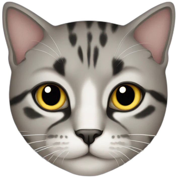 cat with black eyes emoji