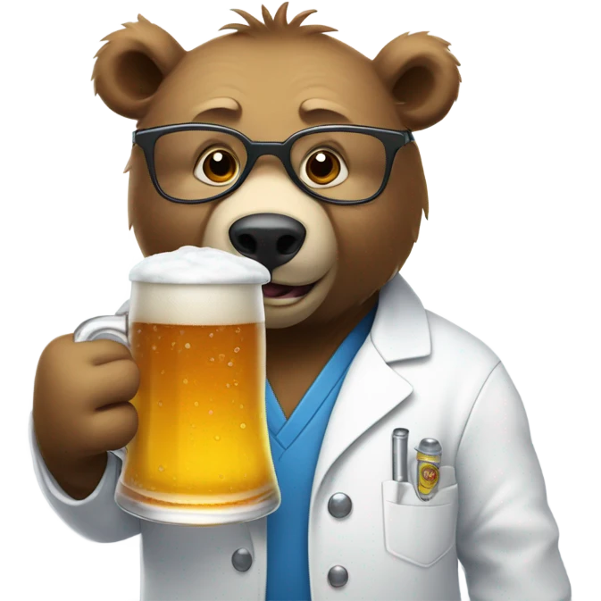 Dr.Bear beer  emoji