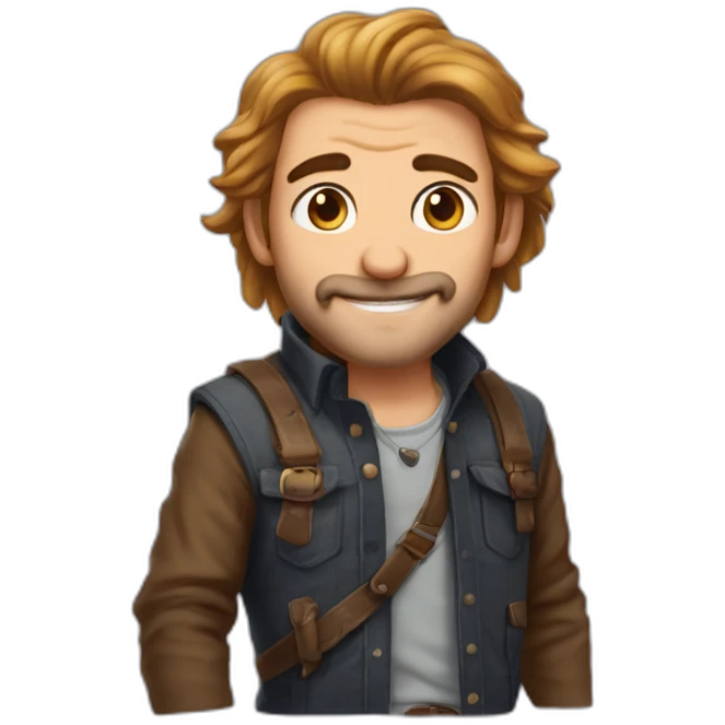 Leon con cara de raton y patas de tejon emoji