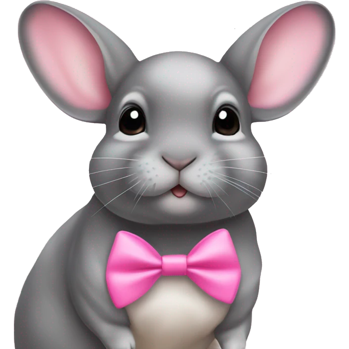 Chinchilla name Ariya with a bow pink emoji