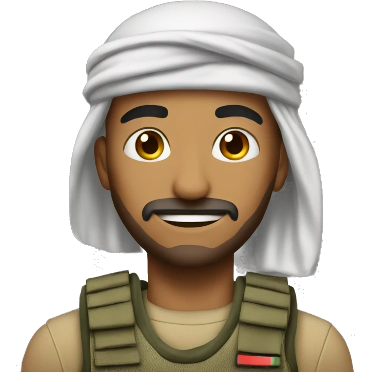 arab soldier with a basketball emoji