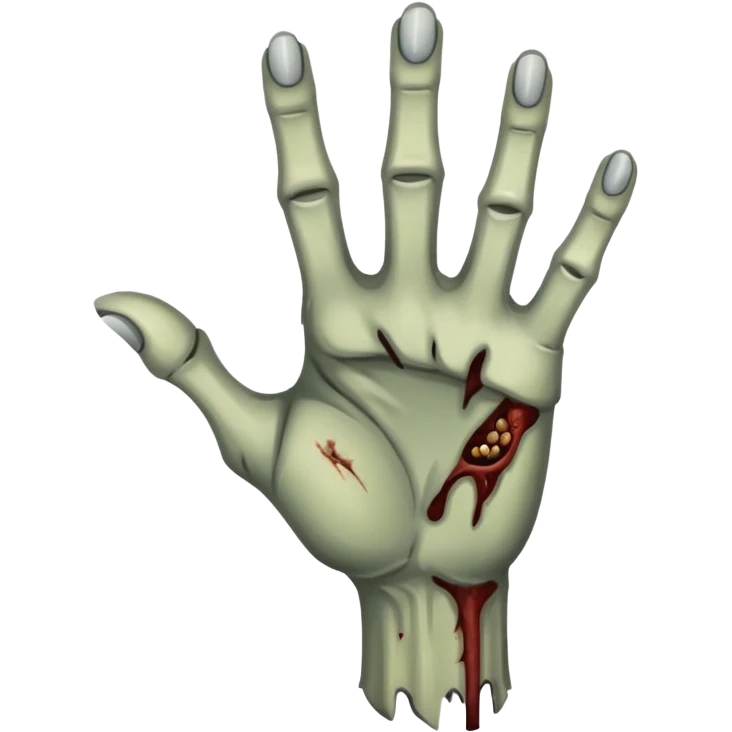 zombie hand point emoji