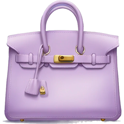 Light purple birkin bag  emoji