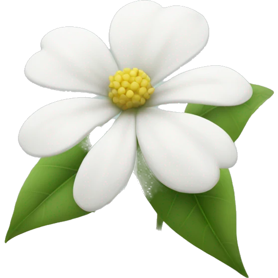White flowers emoji