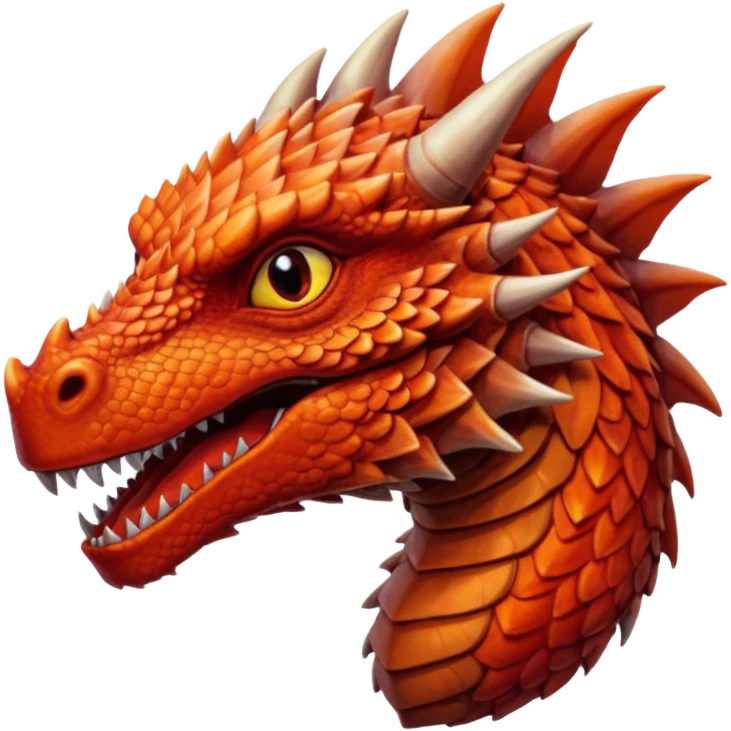 Drogon  from Games of throne character face only emoji