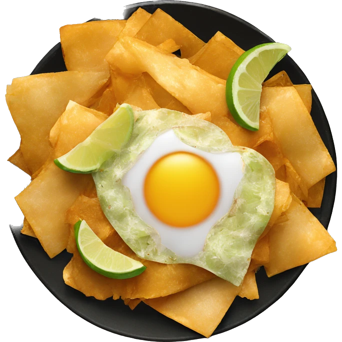 Heart eyes on chilaquiles emoji