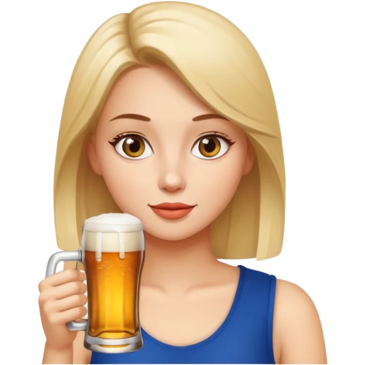 Women drinking beer emoji