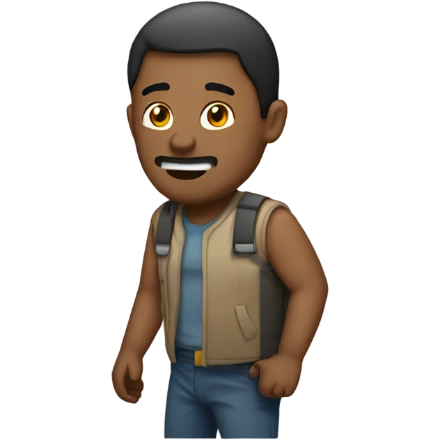 Man with broken knee emoji