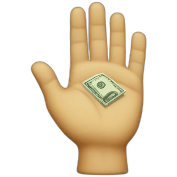 money hand emoji