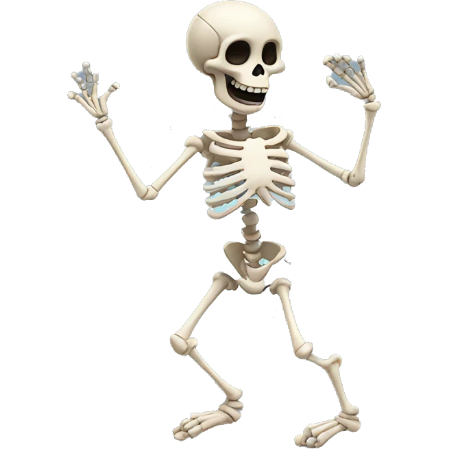 Dancing skeleton  emoji