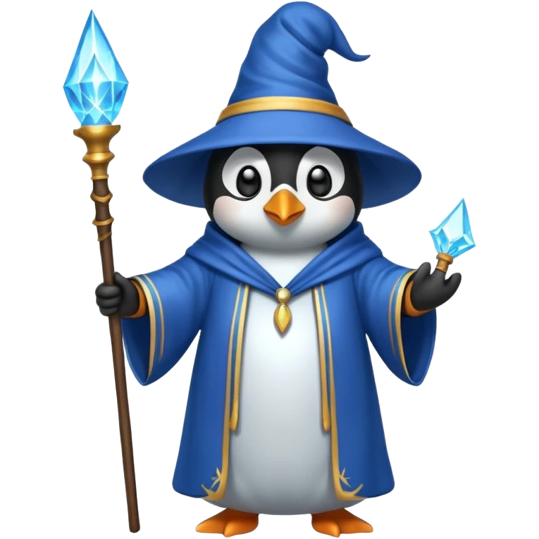 Penguin Wizard emoji