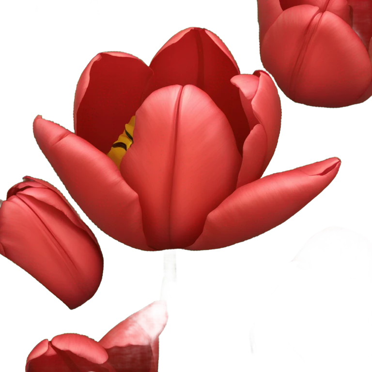 background filled with red tulips emoji