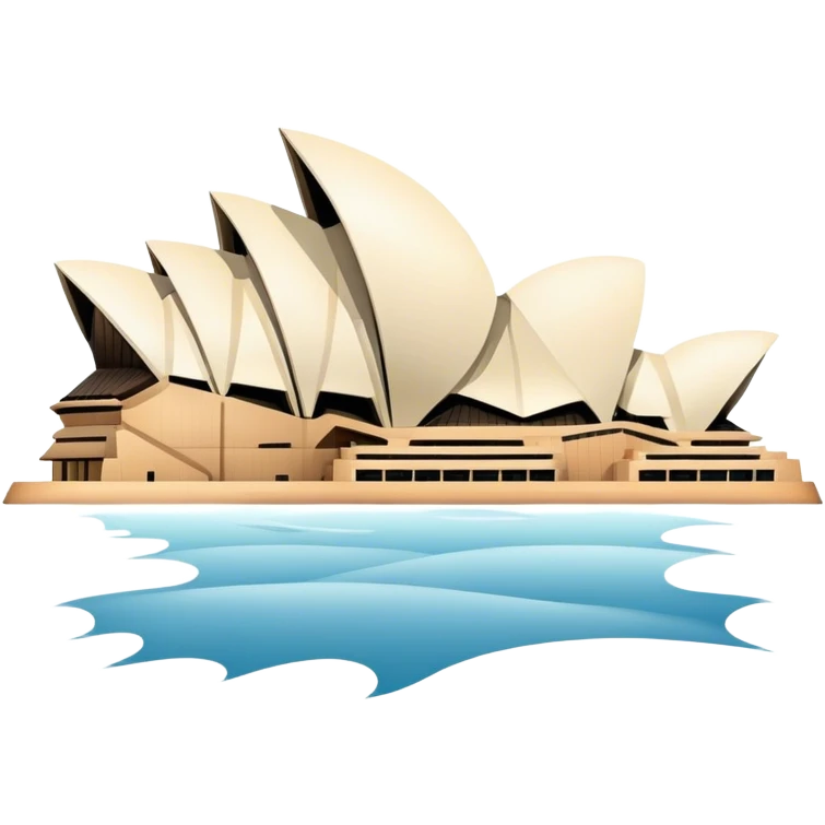 sydney opera house front view, no frame emoji