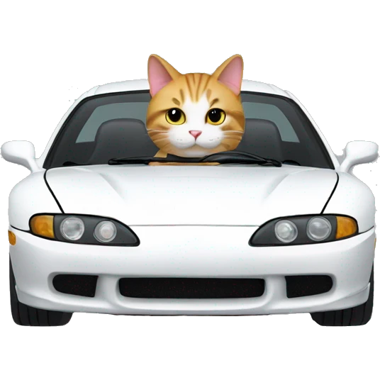 Cat driving supra emoji