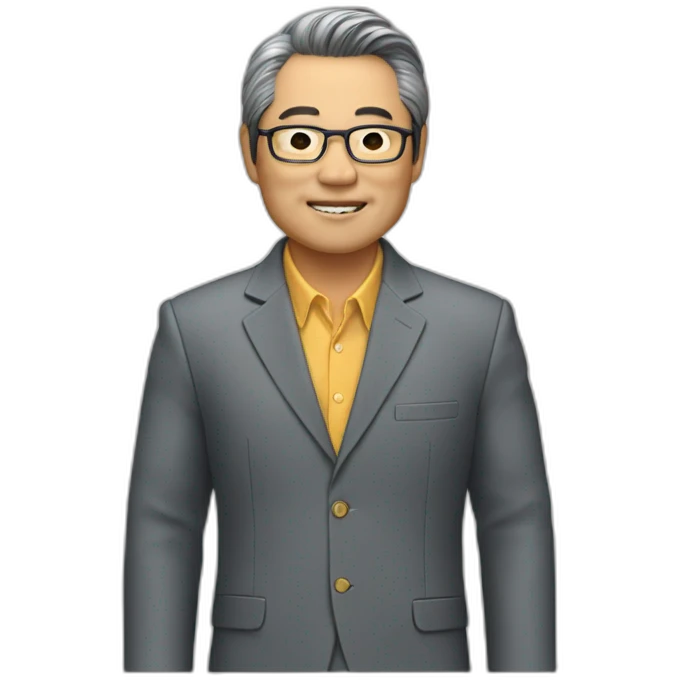 Mr. Takahashi in a sport coat emoji