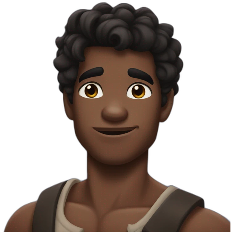 disney hercules darker skin black hait emoji