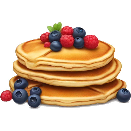 Pancakes with berries emoji