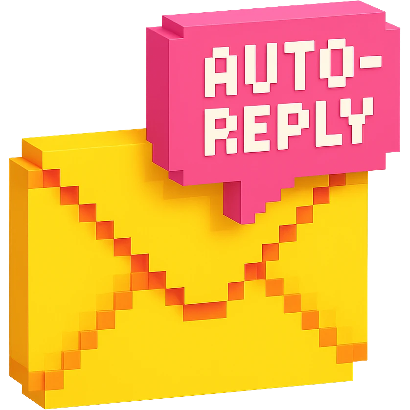 email auto-reply emoji
